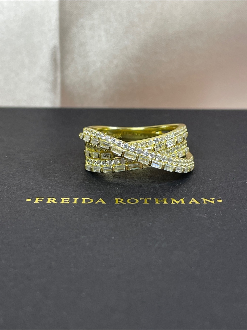 Freida Rothman VAULT Sterling Silver Stacker Ring Size 9 - NWT $99 MSRP